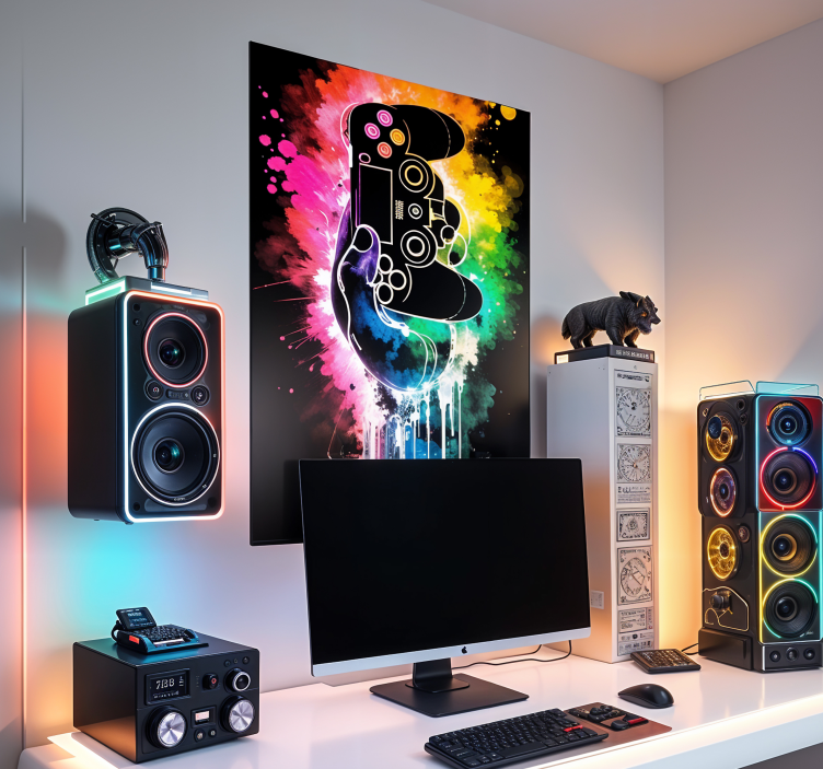 ビデオゲームのポスター gamer爆発 - TENSTICKERS