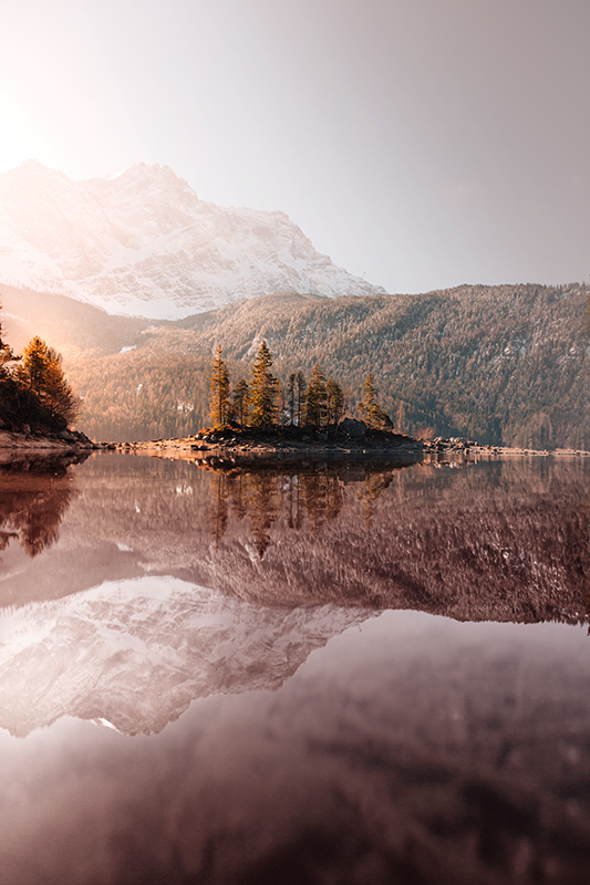 リアルな写真ポスター北欧の山々 - TENSTICKERS