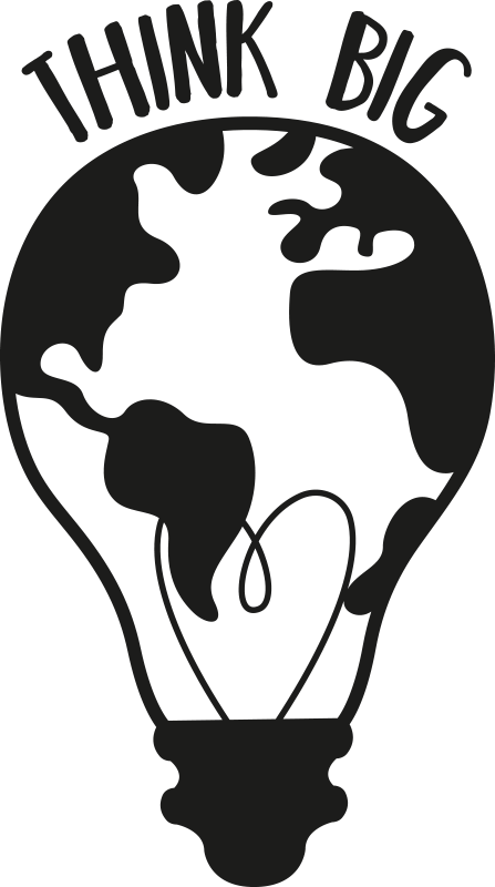 ポスター オフィス 世界地図で大きく考えよう - TENSTICKERS