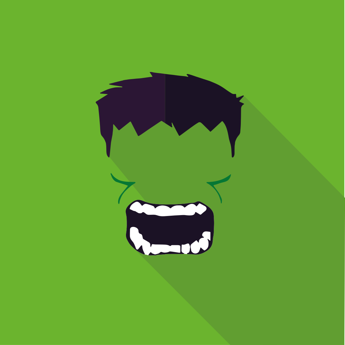 ポスター ユースルーム グリーンスーパーヒーロー - TENSTICKERS