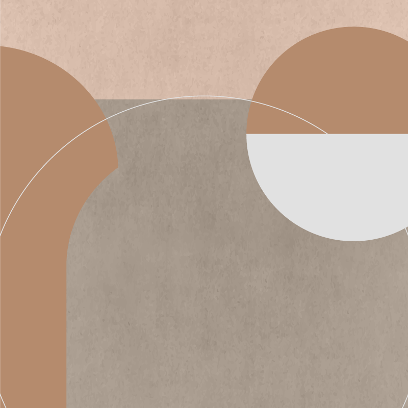 ポスター リビングルーム 不規則な幾何学スタイル - TENSTICKERS