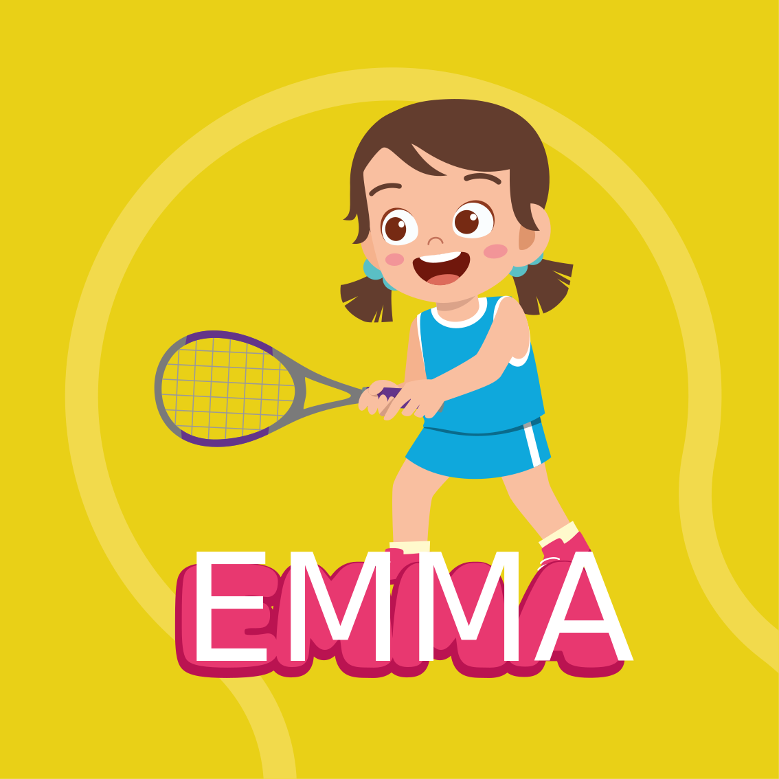 ポスター 苗床 女子テニス選手の名前入り - TENSTICKERS