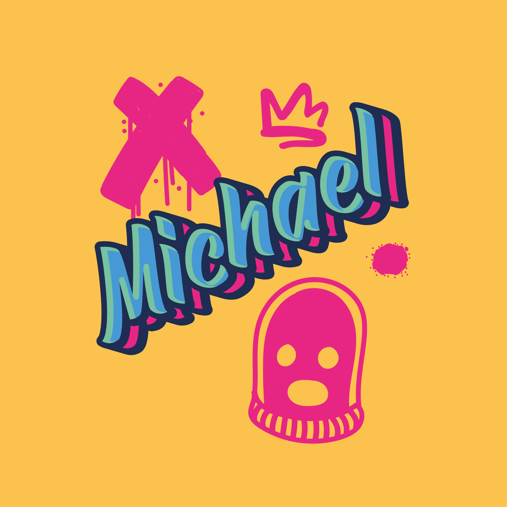 ポスター ユースルーム 太字の文字表現 - TENSTICKERS