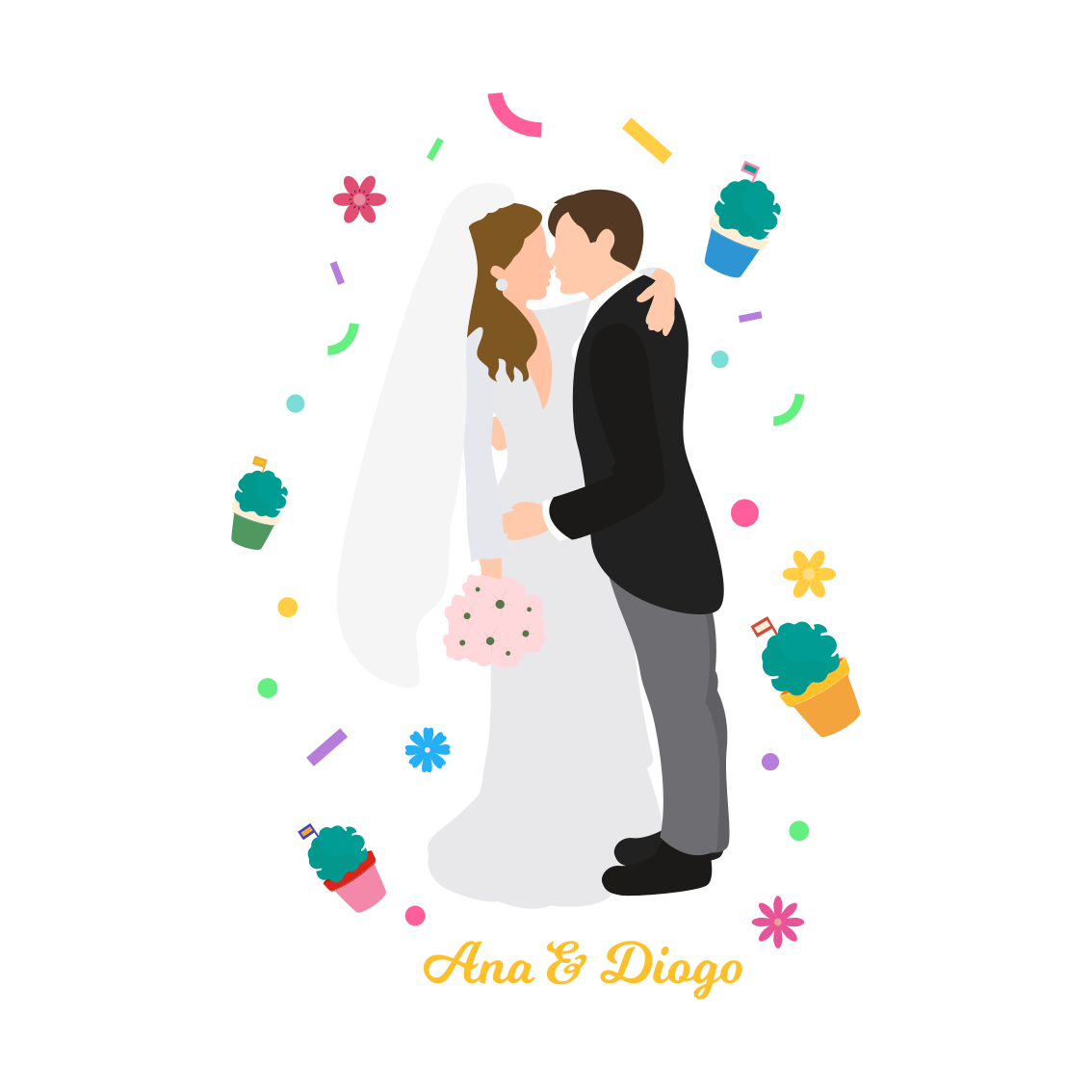 ポスター 祭事とイベント "サント・アントニオ" 結婚式 - TENSTICKERS