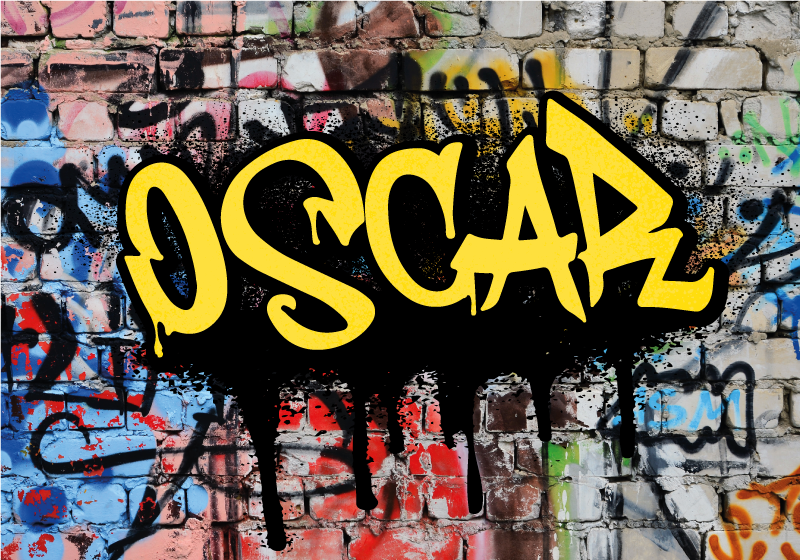 グラフィティアートのパーソナライズされたポスター - TENSTICKERS