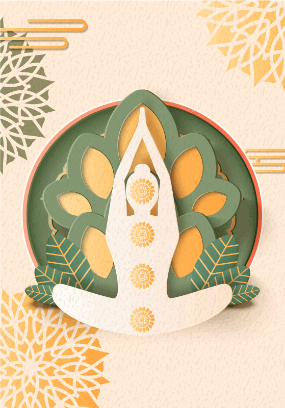 ポスター 禅 namasteヨーガ - TENSTICKERS