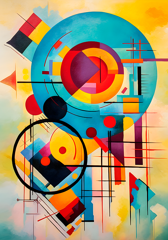 アート ポスター 抽象表現主義 - TENSTICKERS