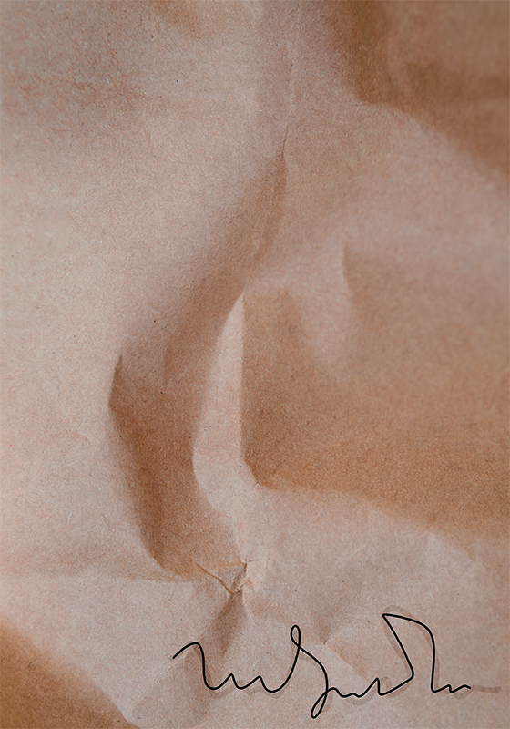 ポスター アブストラクト 古い紙の署名 - TENSTICKERS