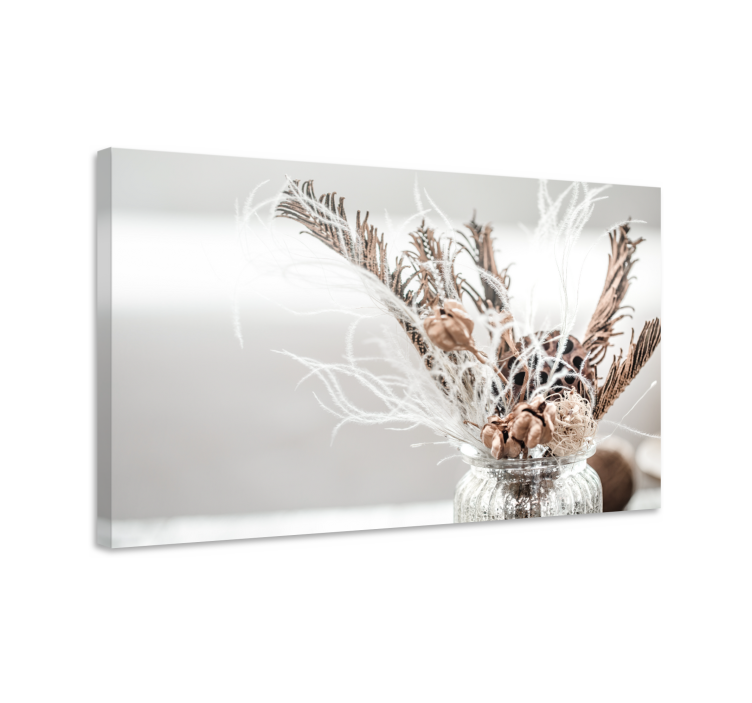 キャンバス 花や植物 乾燥花のアレンジメント - TENSTICKERS