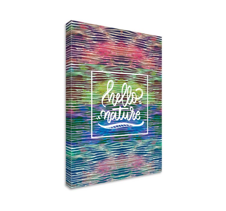 キャンバス 引用符 自然にこんにちは - TENSTICKERS