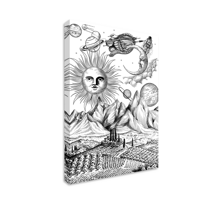 キャンバス 概要 太陽と惑星 - TENSTICKERS