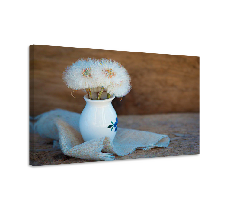 キャンバス 花や植物 タンポポのふわふわブーケ - TENSTICKERS