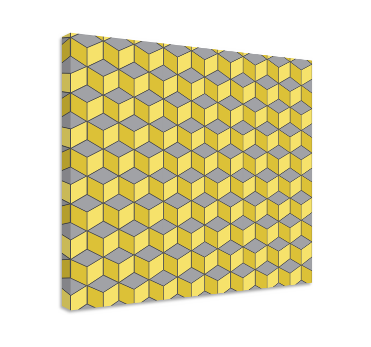 パントンスクエア3dキャンバスプリント - TENSTICKERS