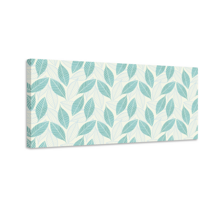 キャンバス 花や植物 繊細な葉のパターン - TENSTICKERS