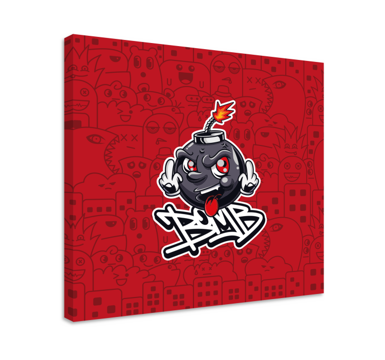 テーブルと他のテキスト カートゥーン爆弾絵文字 - TENSTICKERS