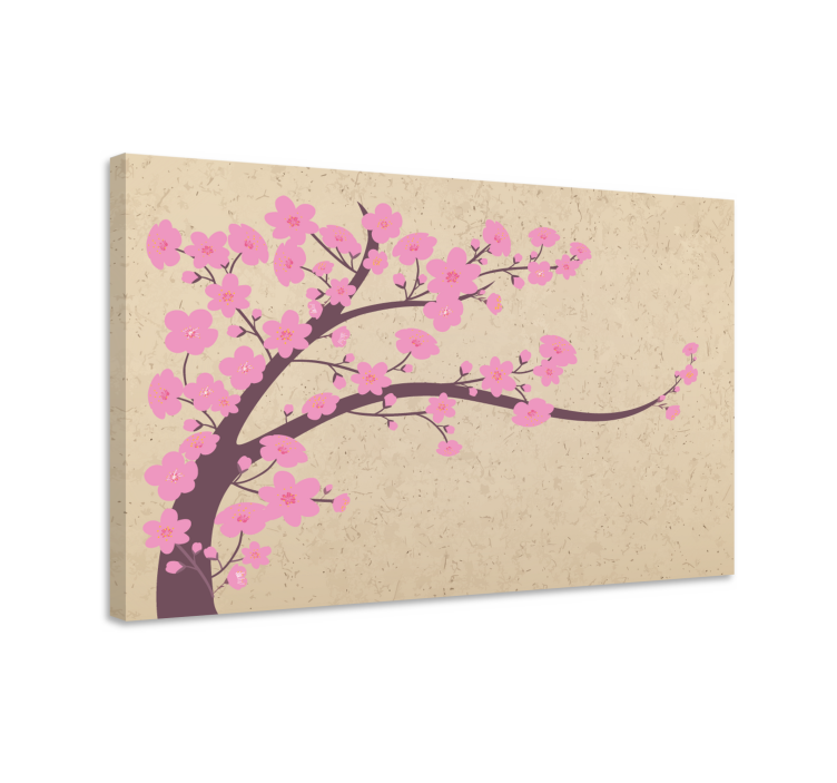 キャンバス 花や植物 桜の枝 - TENSTICKERS