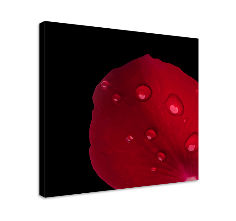 キャンバス 花や植物 バラの花びらのディテール - TENSTICKERS