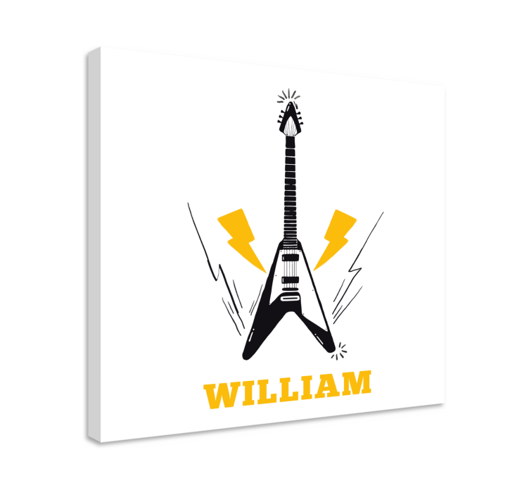 キャンバス 音楽 エレクトリックギターのインスピレーション - TENSTICKERS