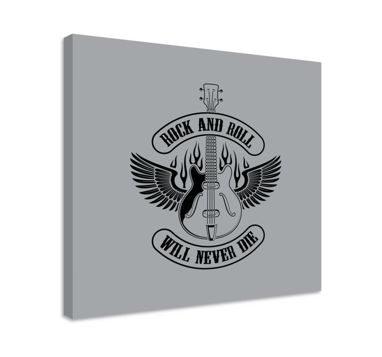 キャンバス 音楽 翼のあるギター - TENSTICKERS