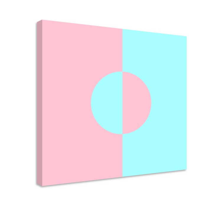 キャンバス 幾何学的 円と分割 - TENSTICKERS