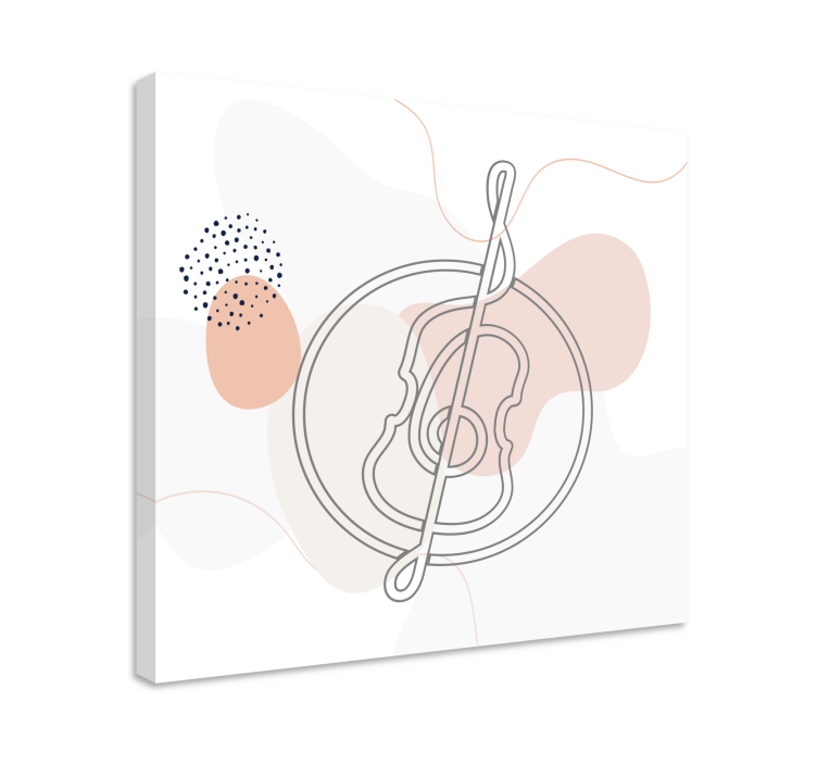 キャンバス 音楽 楽器のアウトライン - TENSTICKERS