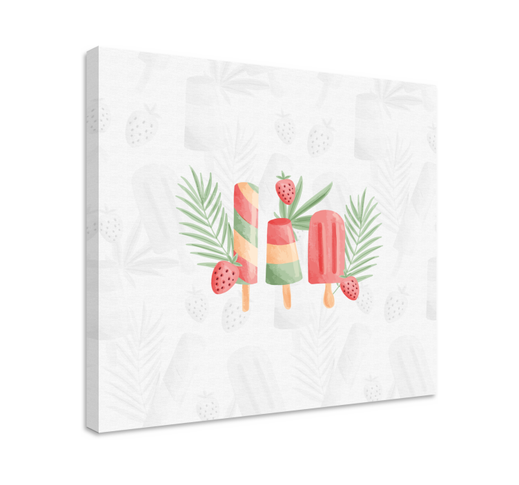 キャンバス 果物 冷凍フルーツトリート - TENSTICKERS