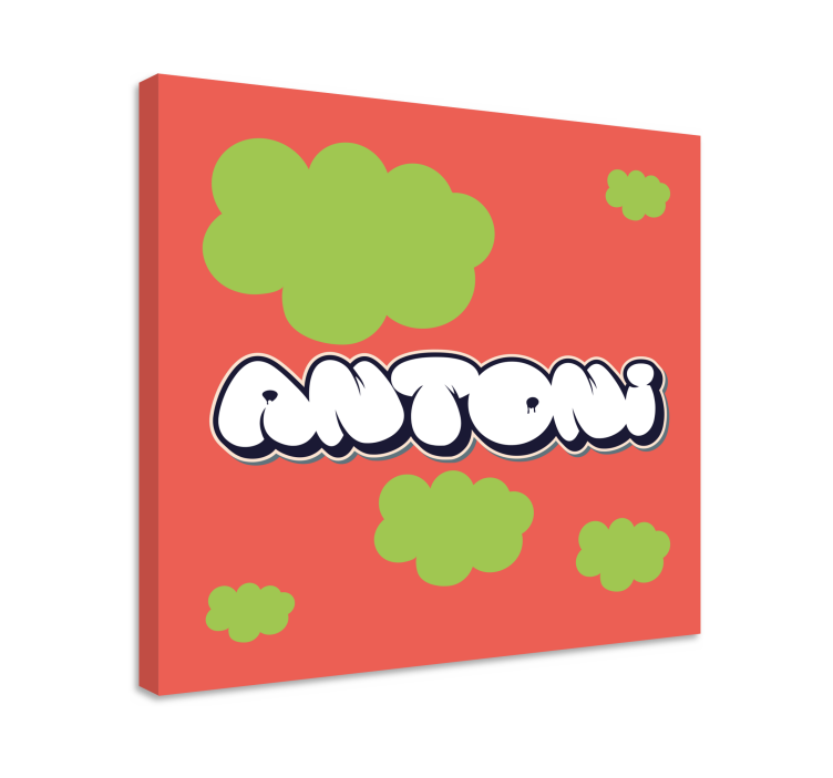 キャンバス abcと文字 遊び心のある文字スタイル - TENSTICKERS