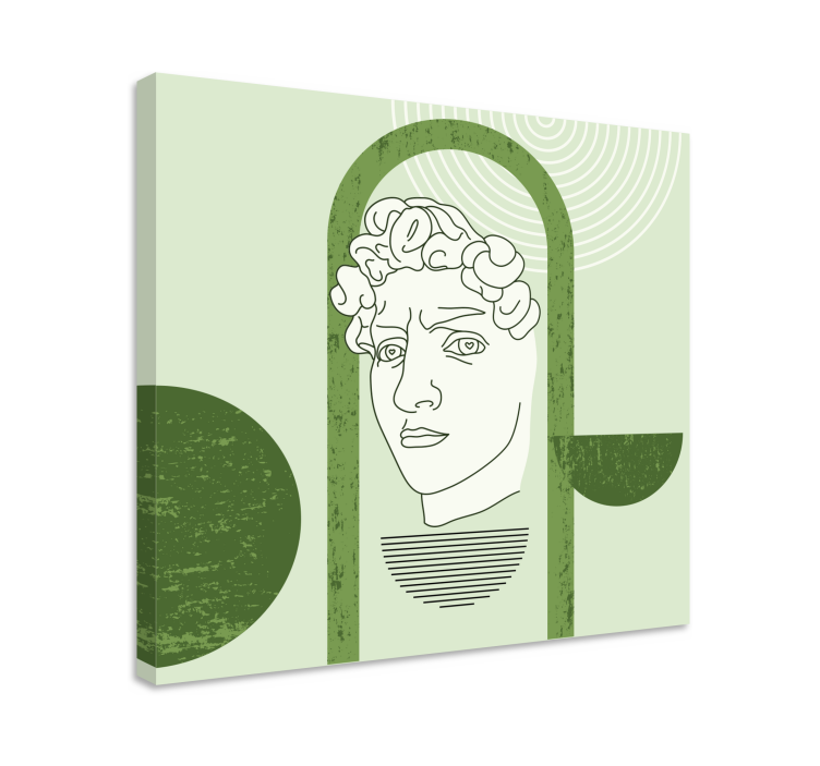 キャンバス 美術 スタイライズドヒューマンフィギュア - TENSTICKERS