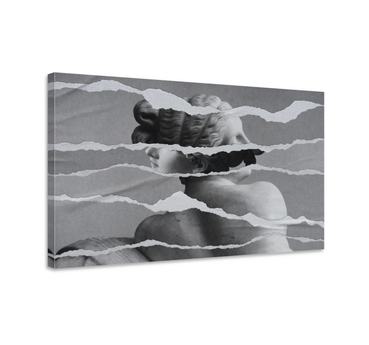 キャンバス 美術 破れ紙彫刻 - TENSTICKERS