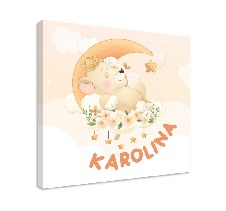 キャンバス 保育園 眠るクマの夢 - TENSTICKERS