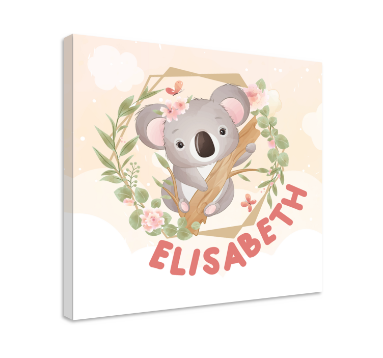 キャンバス 動物 パーソナライズド コアラ - TENSTICKERS
