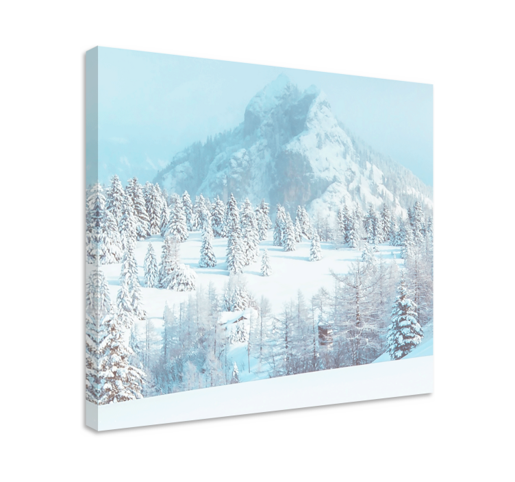 キャンバス 風景 雪山の景色 - TENSTICKERS
