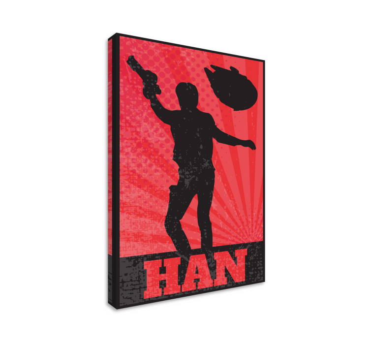 デザイン映画キャラクターキャラクターキャンバスプリント - TENSTICKERS