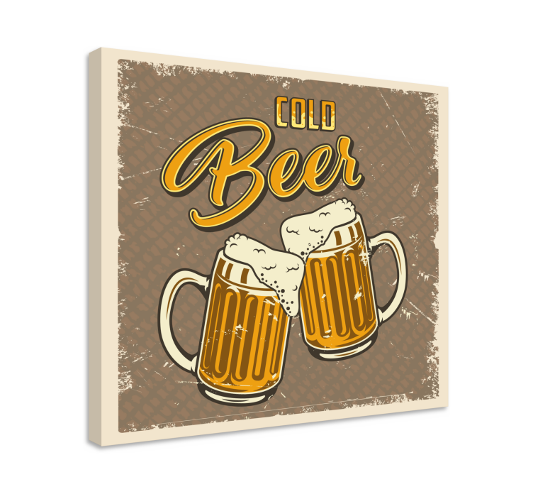 キャンバス 酒場とレストラン ビンテージコールドビール - TENSTICKERS