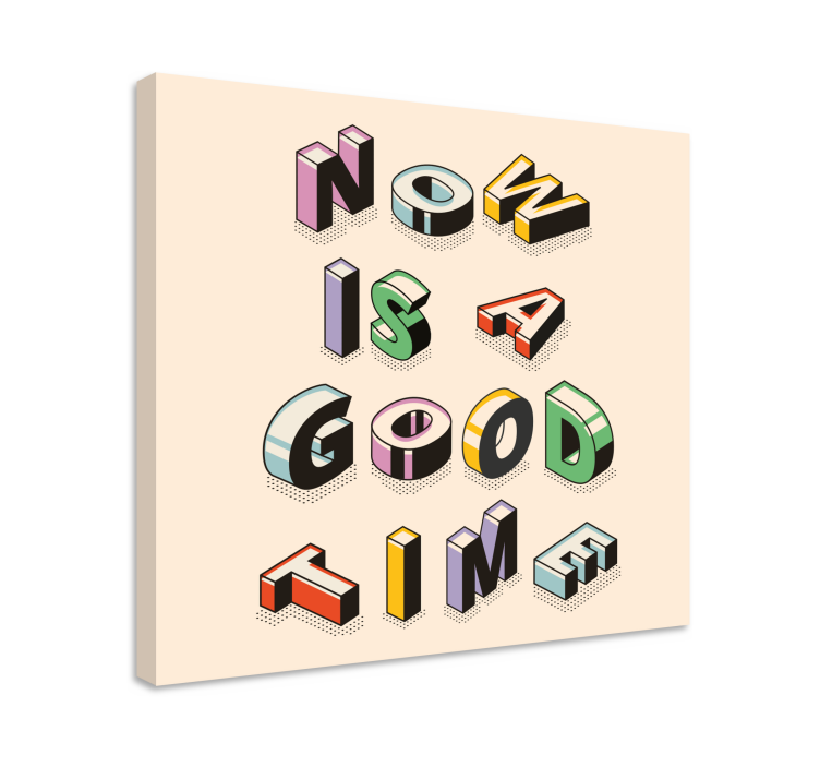 キャンバス 引用符 モチベーショナルテキストアートワーク - TENSTICKERS