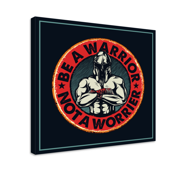 キャンバス 引用符 戦士になろう - TENSTICKERS