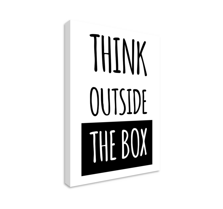 箱の外で考える動機付けのキャンバス - TENSTICKERS