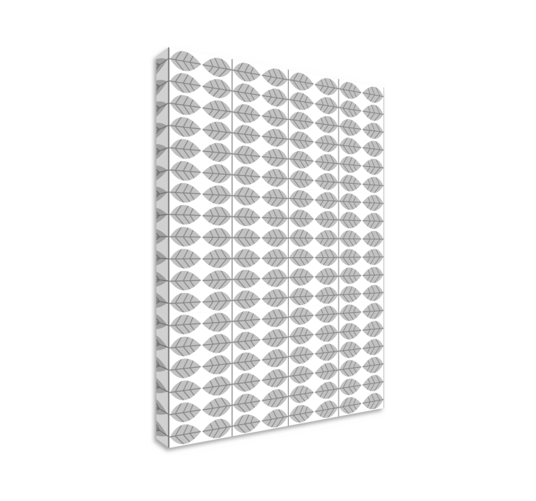 キャンバス 花や植物 スタイライズドリーフパターン - TENSTICKERS