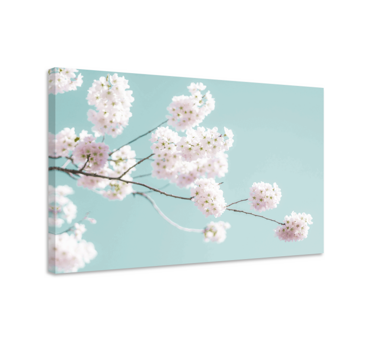 キャンバス 花や植物 桜の花茎 - TENSTICKERS