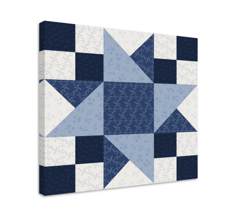 キャンバス 装飾 スターパッチワークデザイン - TENSTICKERS