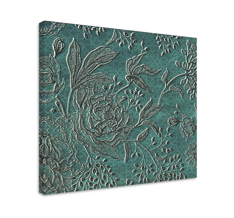 キャンバス 花や植物 エレガントな植物の構成 - TENSTICKERS