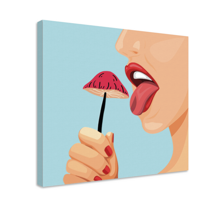 キャンバス 果物 魅惑の苺の誘惑 - TENSTICKERS