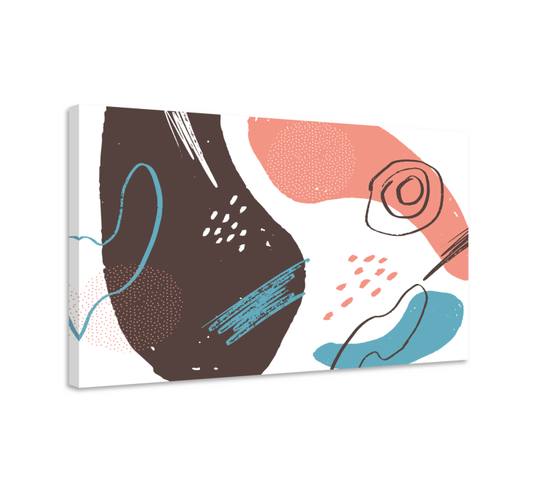 キャンバス 概要 動的なアートの形状 - TENSTICKERS