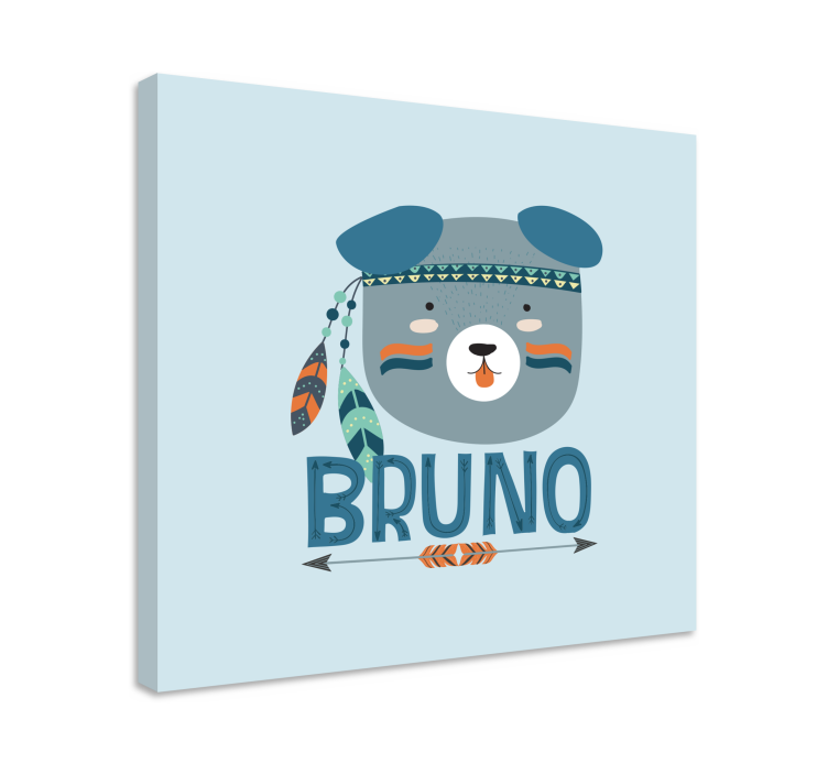 キャンバス 動物 遊び心満載のクマのイラスト - TENSTICKERS