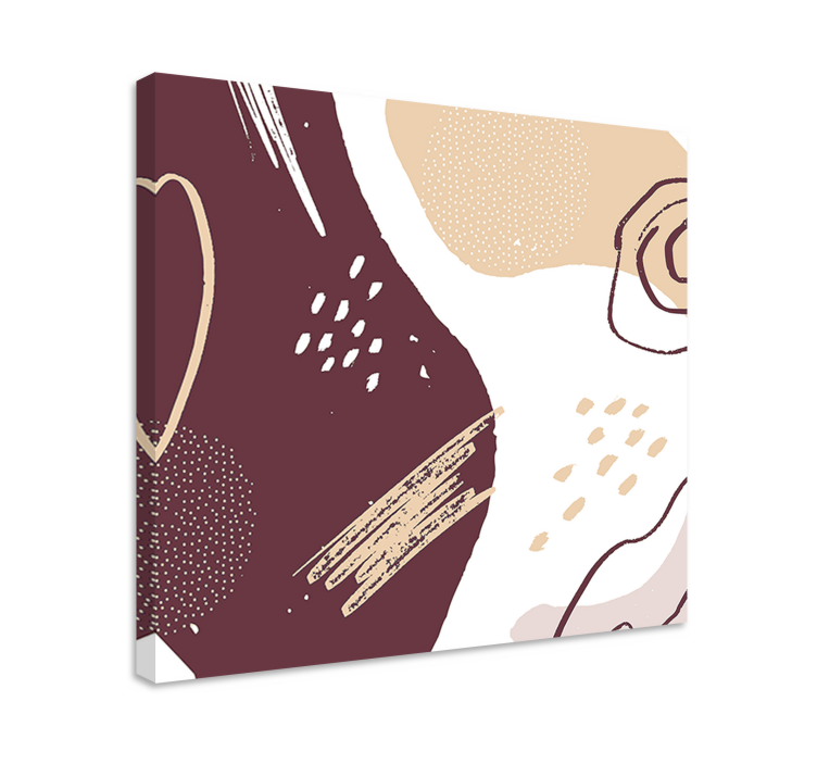 近代的な四角形の抽象形状構成 - TENSTICKERS