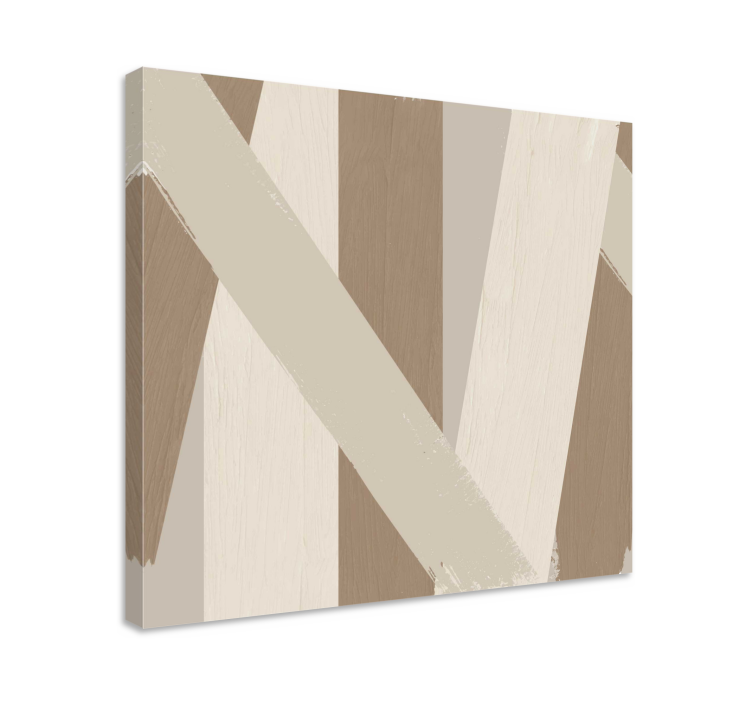 砂色のキャンバスアートプリント - TENSTICKERS