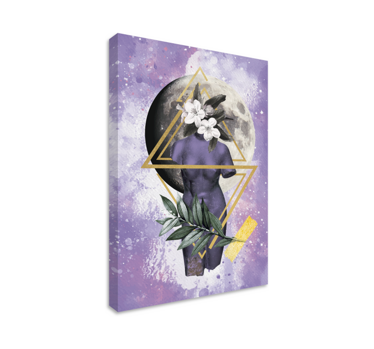 デジタル コラージュ キャンバス ウォール アート - TENSTICKERS