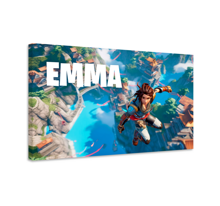 パーソナライズ可能 キャンバス 虚空に飛び込む - TENSTICKERS