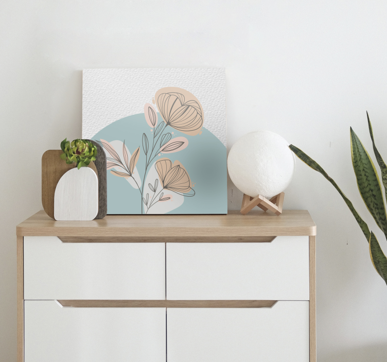 キャンバス 花や植物 スタイリッシュなエレガントアレンジメント - TENSTICKERS