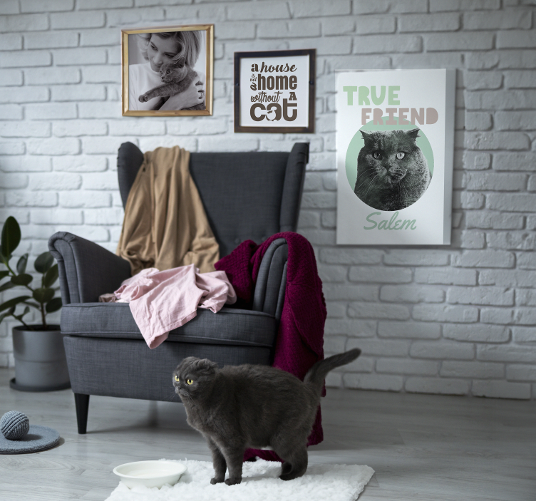 パーソナライズ可能 キャンバス 実の友 - TENSTICKERS